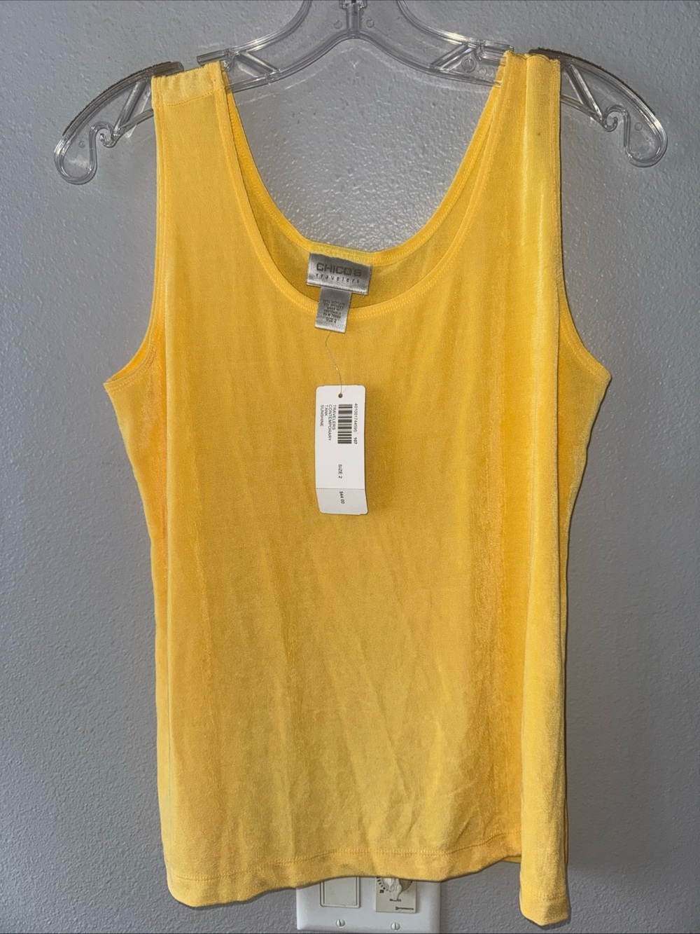 CHICOS-Travelers Contemporary Tank-Sunshine-NWT-SZ 2